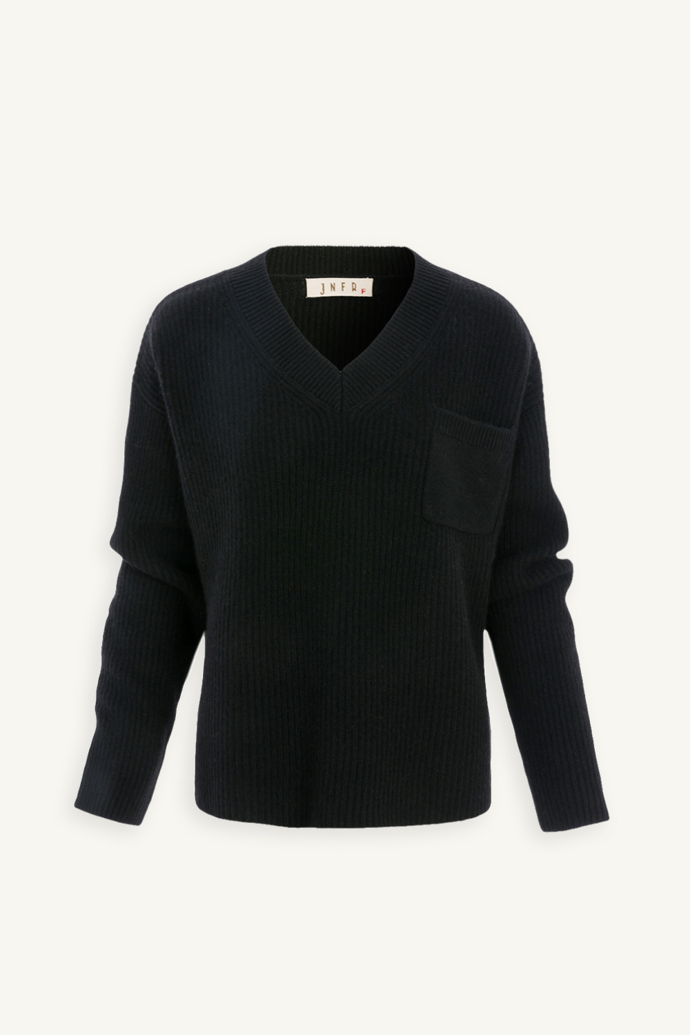 front 100% cashmere V領羊絨上衣